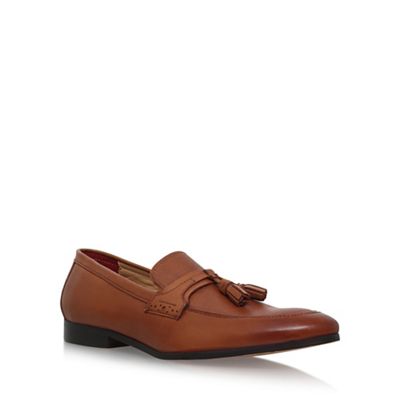 Brown 'Roma' flat slip on loafers